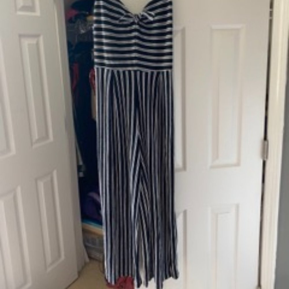 striped jumpsuit